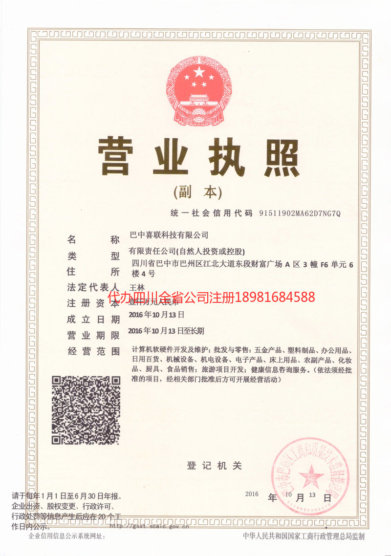 仪陇仪陇喜联科技有限公司